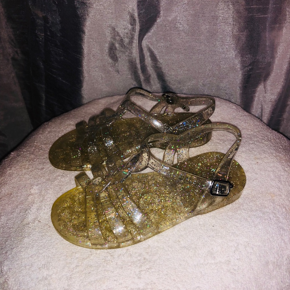 Clear Glitter Jellies